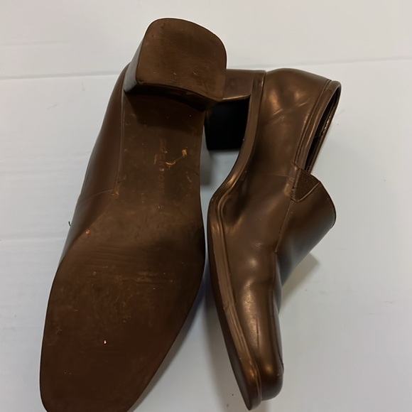 Rockport Loafers women’s Leather 8M shoes‎ heeled Black slip ons comfort career - Picture 11 of 16